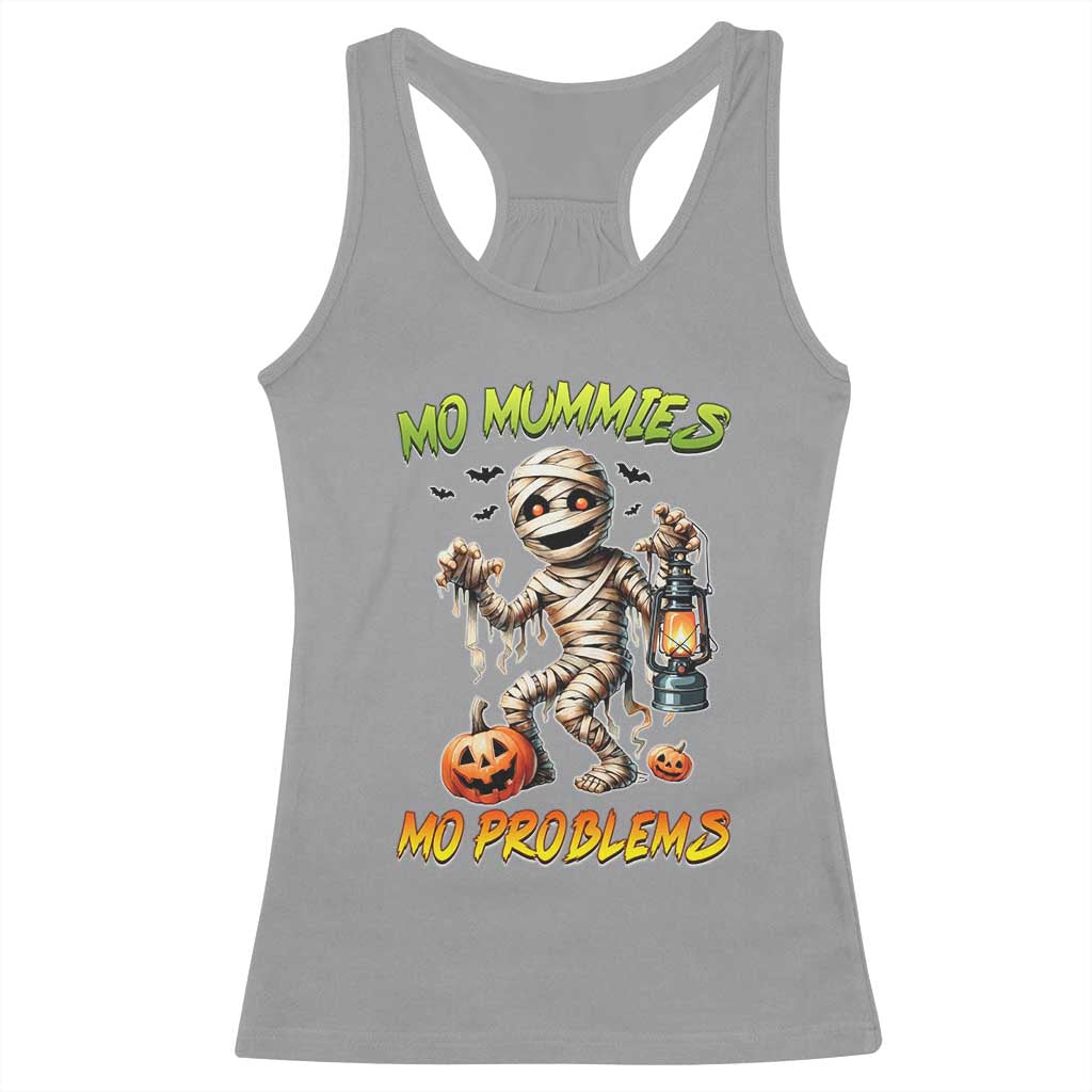 Halloween Mummy Racerback Tank Top Funny Mo Mummies Mo Problems - Wonder Print Shop
