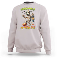 Halloween Mummy Sweatshirt Funny Mo Mummies Mo Problems - Wonder Print Shop