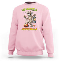 Halloween Mummy Sweatshirt Funny Mo Mummies Mo Problems - Wonder Print Shop