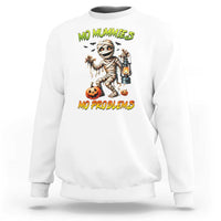 Halloween Mummy Sweatshirt Funny Mo Mummies Mo Problems - Wonder Print Shop