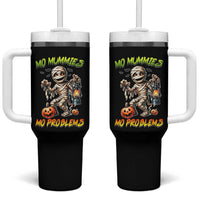 Halloween Mummy Tumbler With Handle Funny Mo Mummies Mo Problems