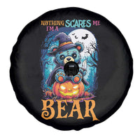 Halloween Killer Witch Teddy Bear Spare Tire Cover Nothing Scares Me - Wonder Print Shop