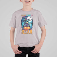 Halloween Killer Witch Teddy Bear T Shirt For Kid Nothing Scares Me - Wonder Print Shop