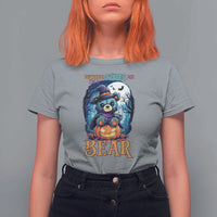 Halloween Killer Witch Teddy Bear T Shirt For Women Nothing Scares Me - Wonder Print Shop
