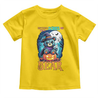 Halloween Killer Witch Teddy Bear Toddler T Shirt Nothing Scares Me - Wonder Print Shop