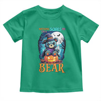 Halloween Killer Witch Teddy Bear Toddler T Shirt Nothing Scares Me - Wonder Print Shop