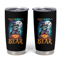Halloween Killer Witch Teddy Bear Tumbler Cup Nothing Scares Me