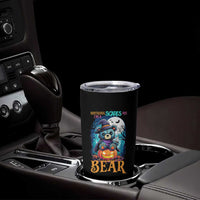 Halloween Killer Witch Teddy Bear Tumbler Cup Nothing Scares Me