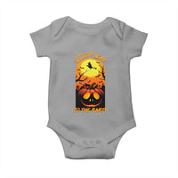 Halloween Witch Way To The Party Baby Onesie Black Cat Pumpkin - Wonder Print Shop