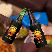 Halloween Witch Way To The Party 4 in 1 Can Cooler Tumbler Black Cat Pumpkin
