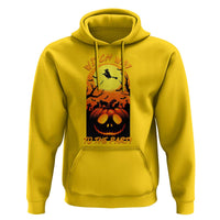 Halloween Witch Way To The Party Hoodie Black Cat Pumpkin - Wonder Print Shop
