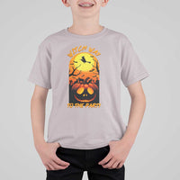 Halloween Witch Way To The Party T Shirt For Kid Black Cat Pumpkin - Wonder Print Shop
