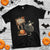 Halloween Trick Or Treat Black Cat Skeleton T Shirt - Wonder Print Shop