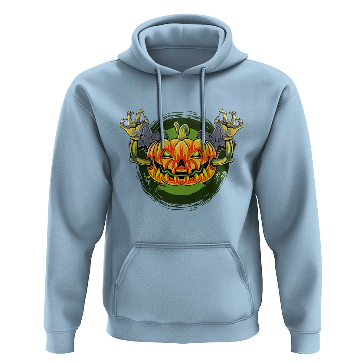 Funny Halloween Pumpkin Ghoul Hoodie Scary Zombie Hands - Wonder Print Shop
