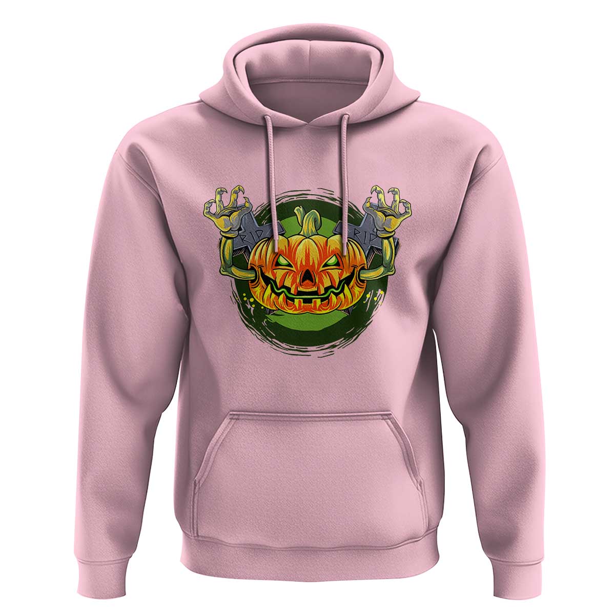 Funny Halloween Pumpkin Ghoul Hoodie Scary Zombie Hands - Wonder Print Shop