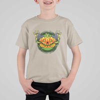 Funny Halloween Pumpkin Ghoul T Shirt For Kid Scary Zombie Hands - Wonder Print Shop