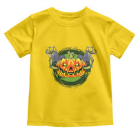Funny Halloween Pumpkin Ghoul Toddler T Shirt Scary Zombie Hands - Wonder Print Shop