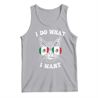 Mexican Cat Tank Top I Do What I Want Mexico Flag Sunglasses Funny - Wonder Print Shop