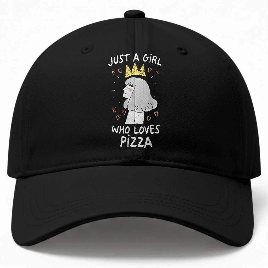 Just A Girl Who Loves Pizza Baseball Cap Cute Queen Pizza Crown