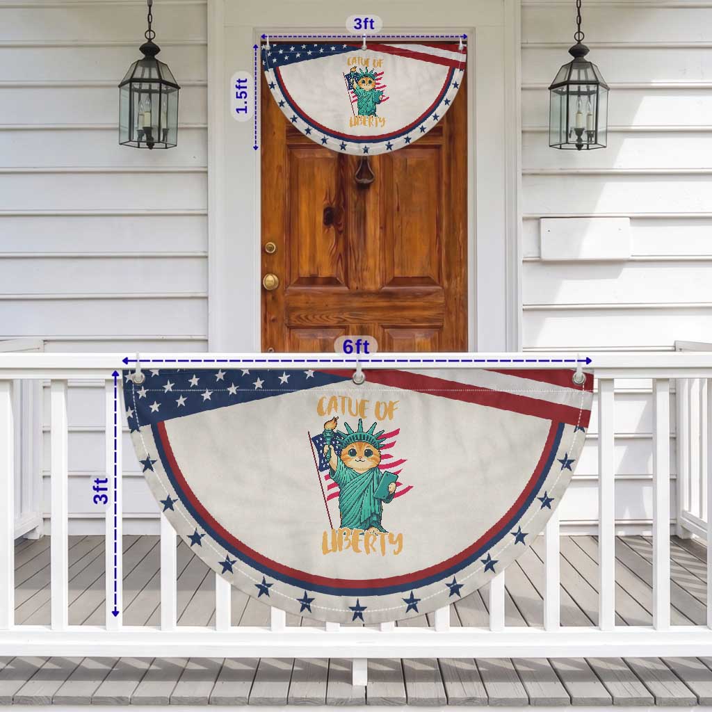 Cat Statue Of Liberty Patriotic Fan Flag American Flag Pride Gift