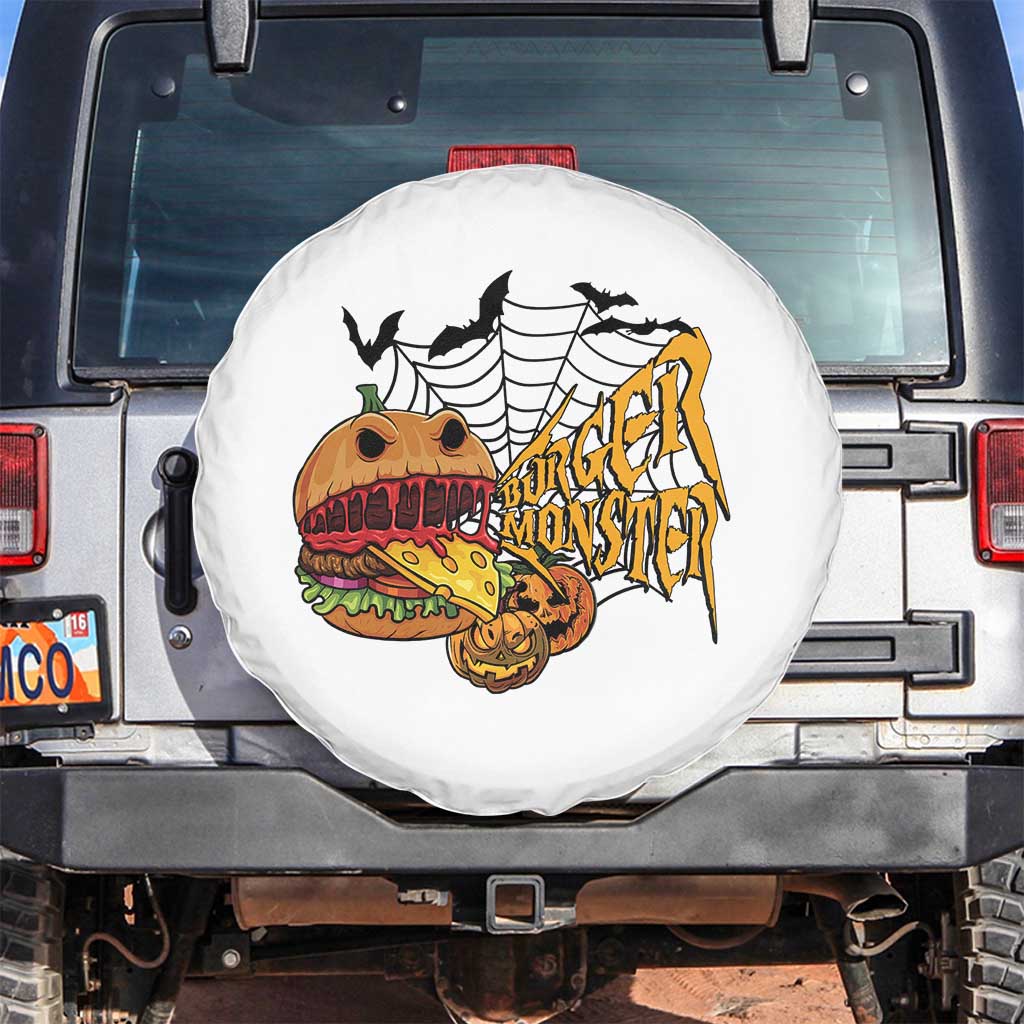 Halloween Burger Monster Spare Tire Cover Scary Foodies - Wonder Print Shop