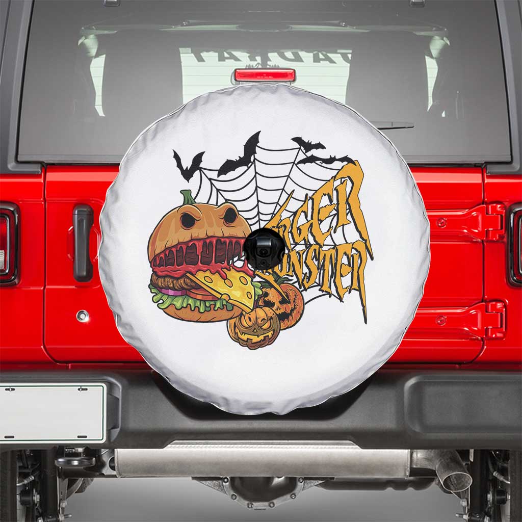 Halloween Burger Monster Spare Tire Cover Scary Foodies - Wonder Print Shop