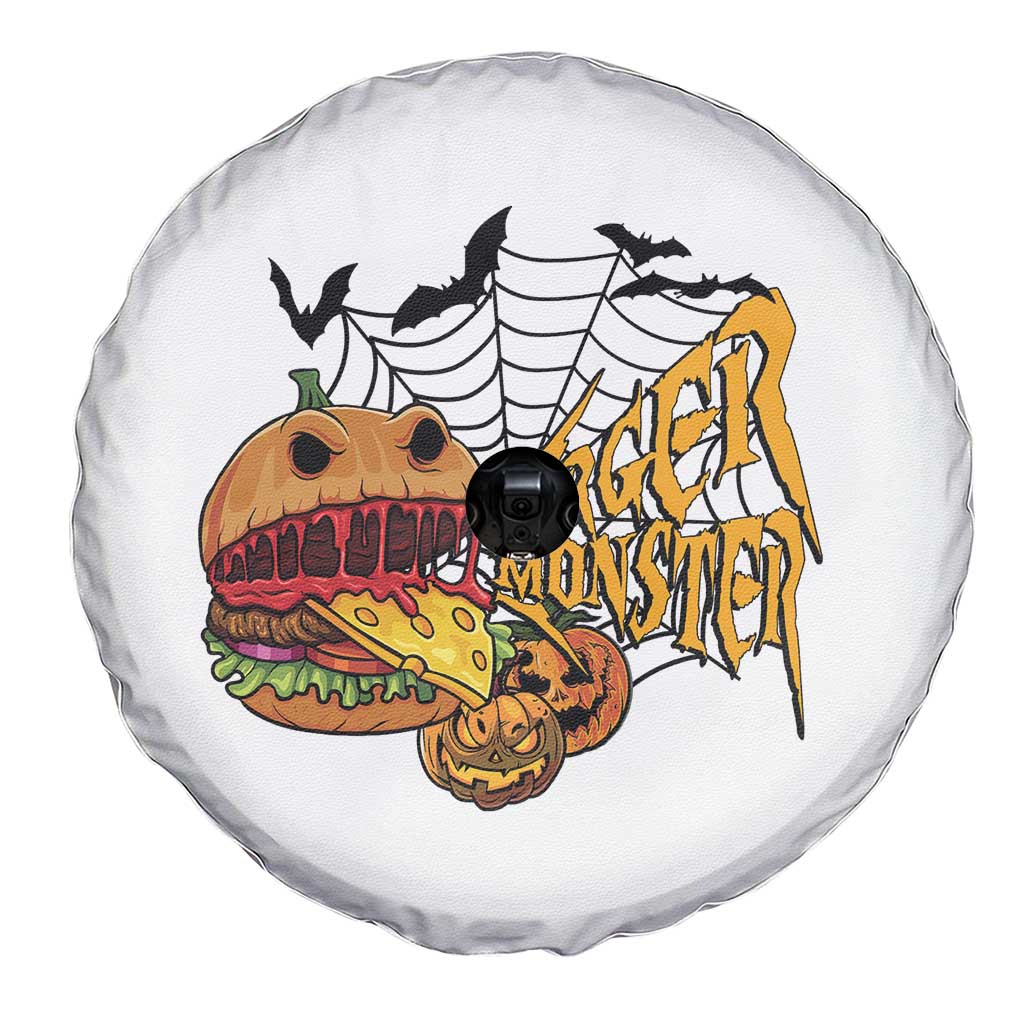 Halloween Burger Monster Spare Tire Cover Scary Foodies - Wonder Print Shop