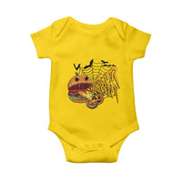 Halloween Burger Monster Baby Onesie Scary Foodies - Wonder Print Shop