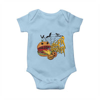 Halloween Burger Monster Baby Onesie Scary Foodies - Wonder Print Shop