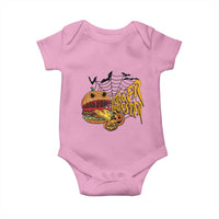 Halloween Burger Monster Baby Onesie Scary Foodies - Wonder Print Shop
