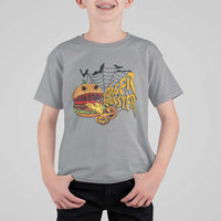 Halloween Burger Monster T Shirt For Kid Scary Foodies - Wonder Print Shop