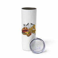 Halloween Burger Monster Skinny Tumbler Scary Foodies