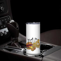 Halloween Burger Monster Skinny Tumbler Scary Foodies