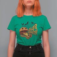 Halloween Burger Monster T Shirt For Women Scary Foodies - Wonder Print Shop