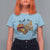 Halloween Burger Monster T Shirt For Women Scary Foodies - Wonder Print Shop
