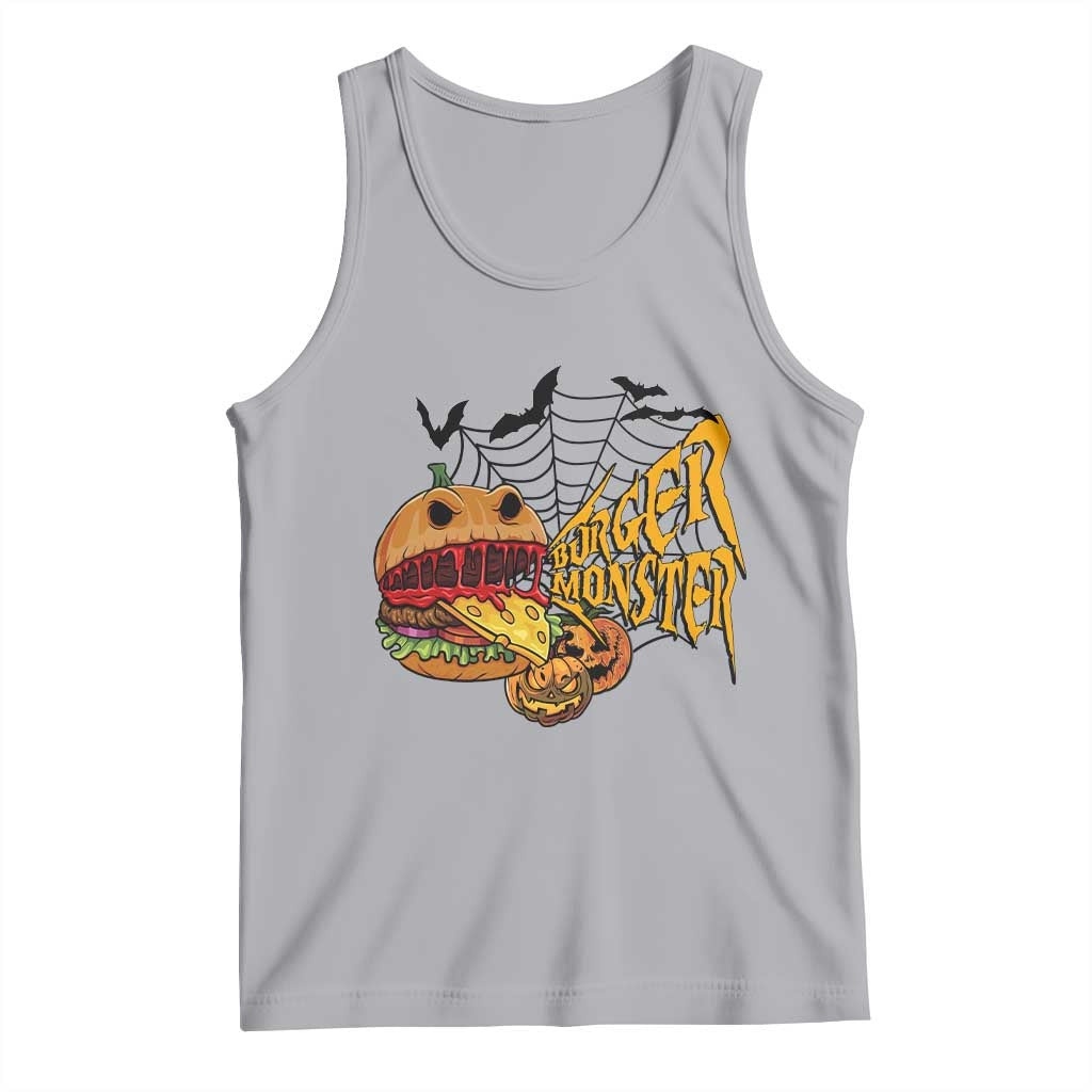 Halloween Burger Monster Tank Top Scary Foodies - Wonder Print Shop