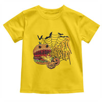 Halloween Burger Monster Toddler T Shirt Scary Foodies - Wonder Print Shop