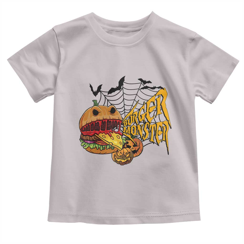 Halloween Burger Monster Toddler T Shirt Scary Foodies - Wonder Print Shop