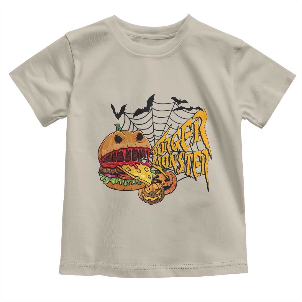 Halloween Burger Monster Toddler T Shirt Scary Foodies - Wonder Print Shop