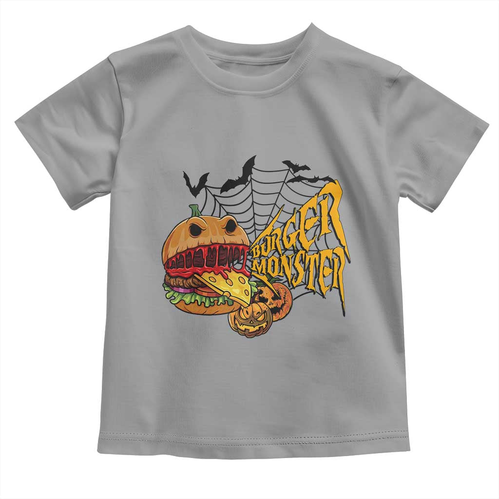 Halloween Burger Monster Toddler T Shirt Scary Foodies - Wonder Print Shop