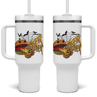 Halloween Burger Monster Tumbler With Handle Scary Foodies
