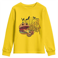Halloween Burger Monster Youth Sweatshirt Scary Foodies - Wonder Print Shop