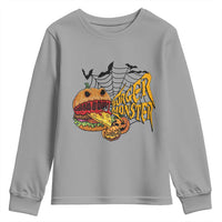 Halloween Burger Monster Youth Sweatshirt Scary Foodies - Wonder Print Shop