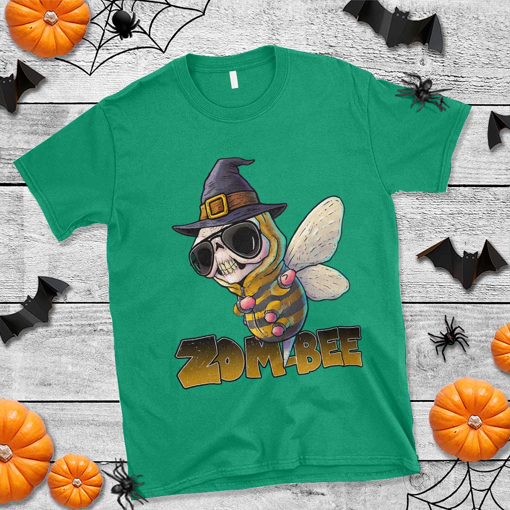 Halloween Zombie Bee T Shirt Zombee Funny Dabbing - Wonder Print Shop