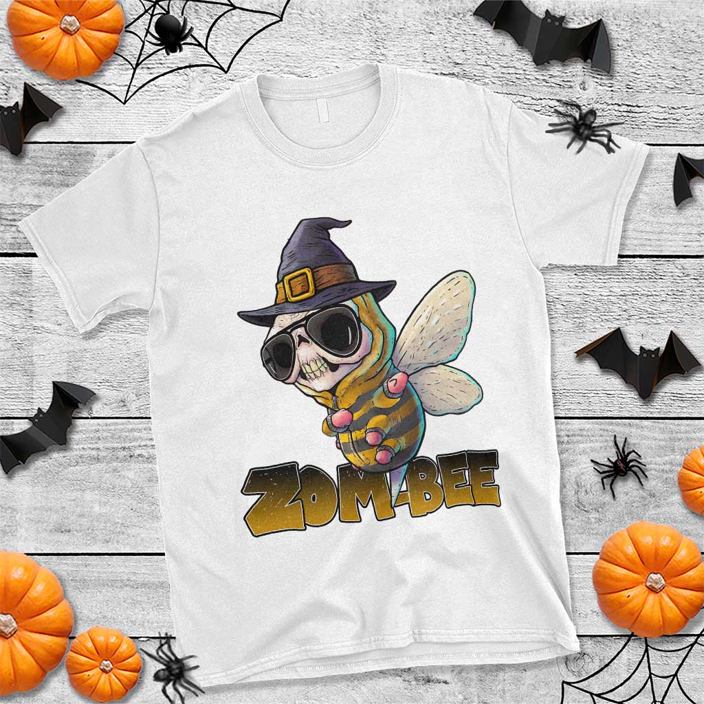 Halloween Zombie Bee T Shirt Zombee Funny Dabbing - Wonder Print Shop