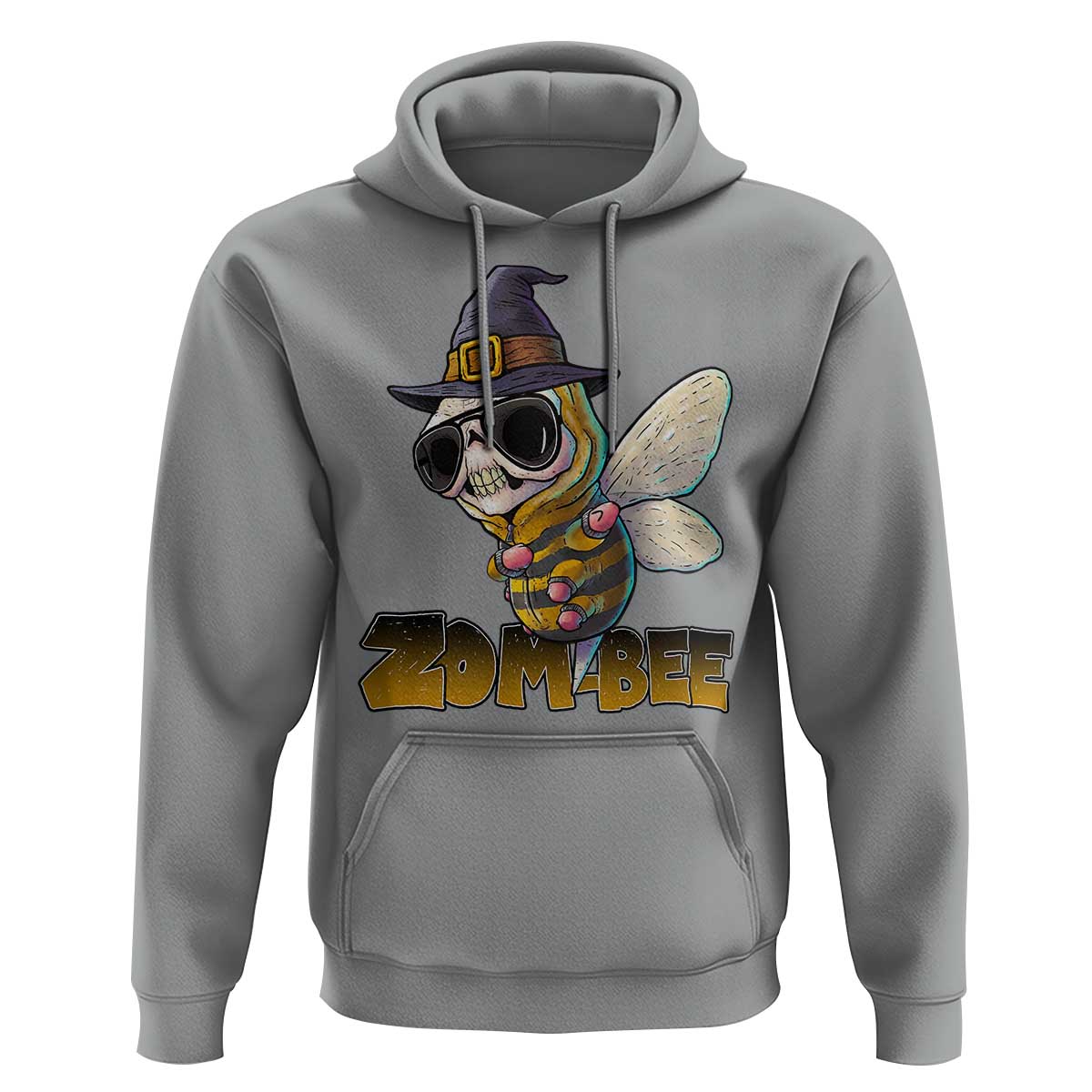 Halloween Zombie Bee Hoodie Zombee Funny Dabbing - Wonder Print Shop