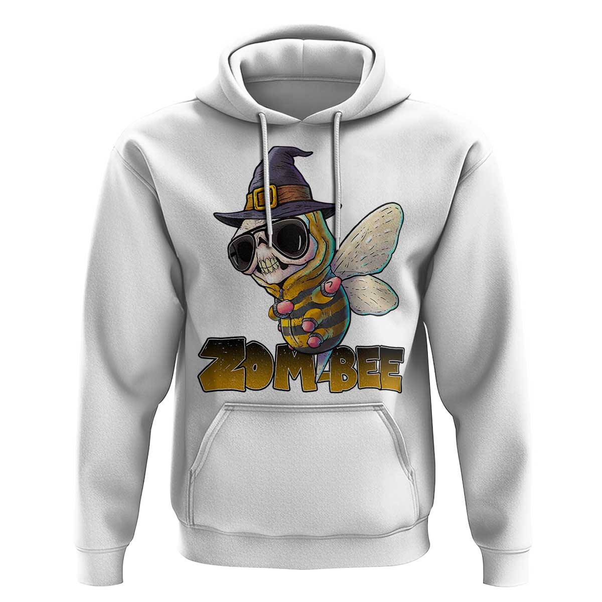 Halloween Zombie Bee Hoodie Zombee Funny Dabbing - Wonder Print Shop