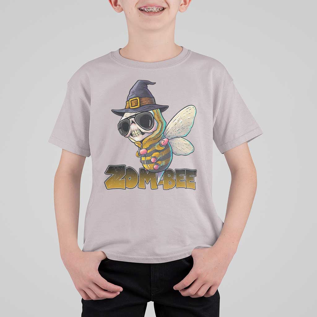 Halloween Zombie Bee T Shirt For Kid Zombee Funny Dabbing - Wonder Print Shop