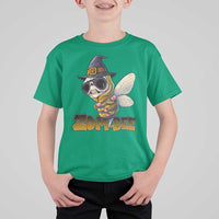Halloween Zombie Bee T Shirt For Kid Zombee Funny Dabbing - Wonder Print Shop
