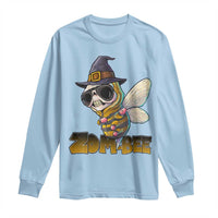 Halloween Zombie Bee Long Sleeve Shirt Zombee Funny Dabbing - Wonder Print Shop